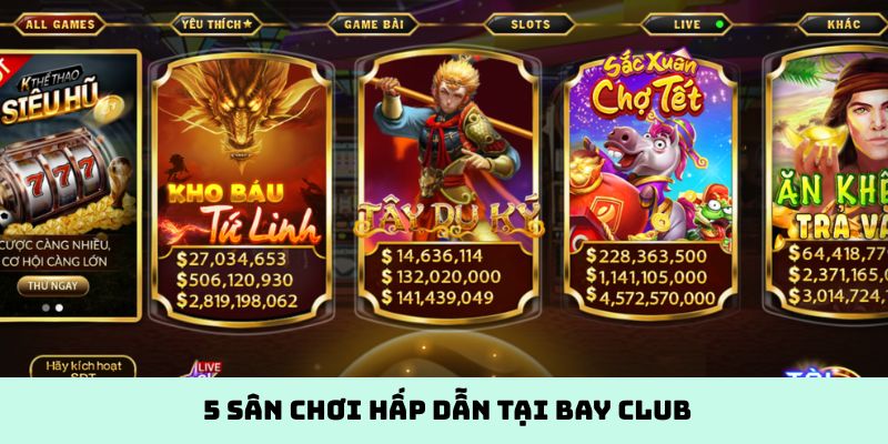 5 sân chơi hấp dẫn tại Bay Club