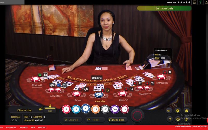 sảnh casino trực tiếp online