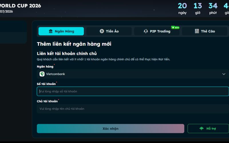 nạp rút tiền nhà cái dễ dàng